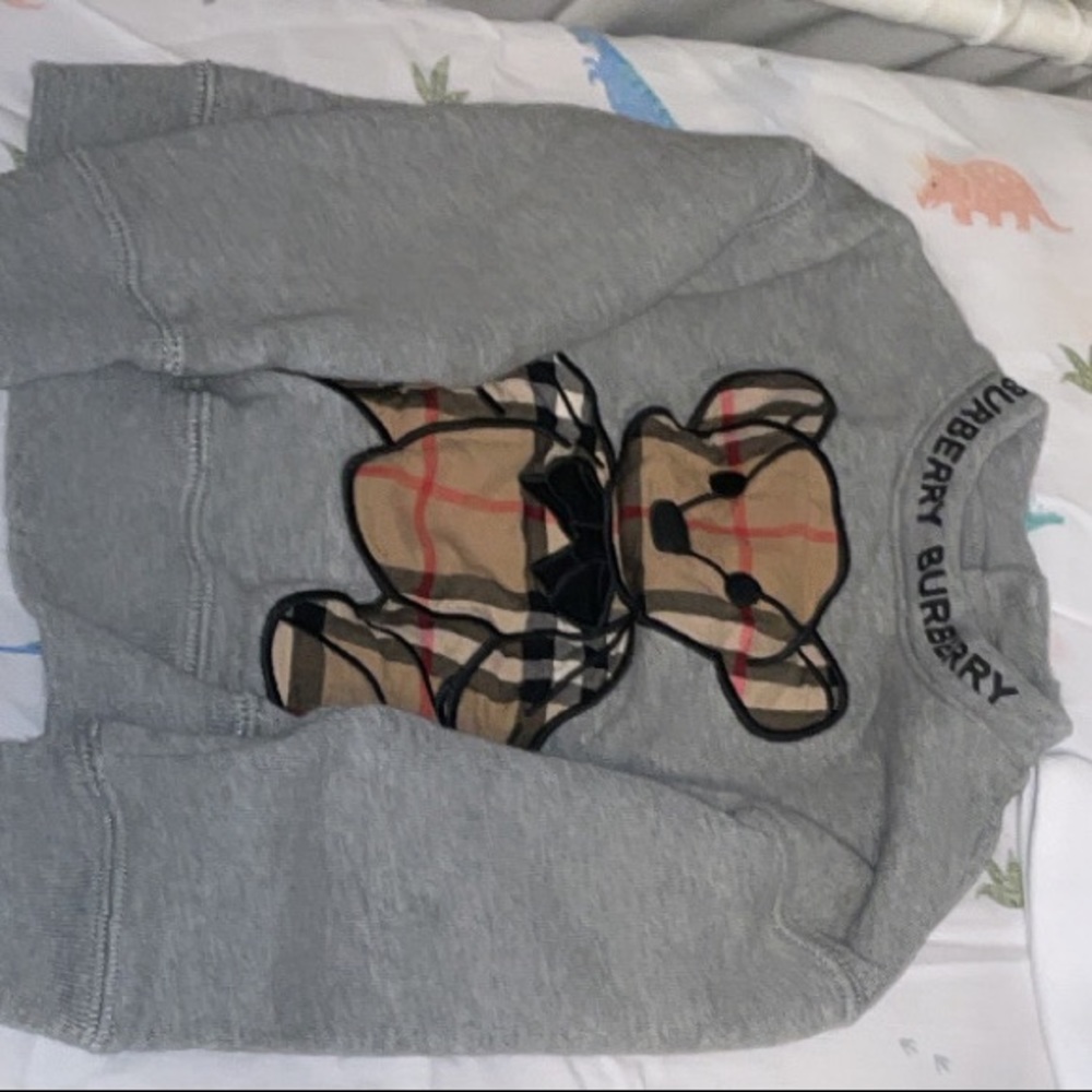 Toddler boy Burberry crew neck sweater worn once